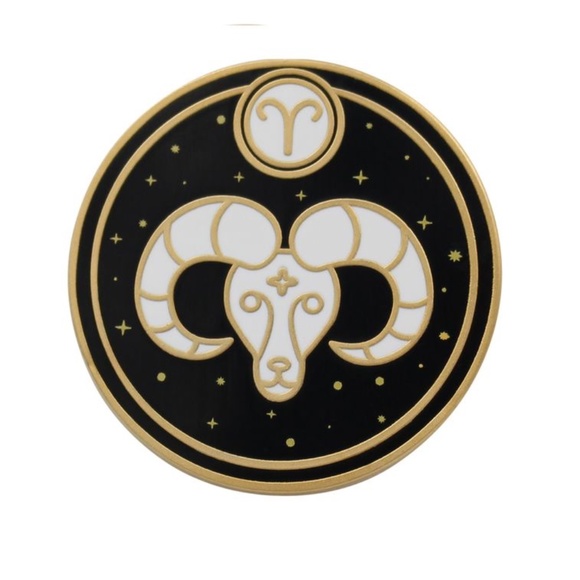 Aries Astrological Sign Pin - Star Sign - Picture 1 of 3